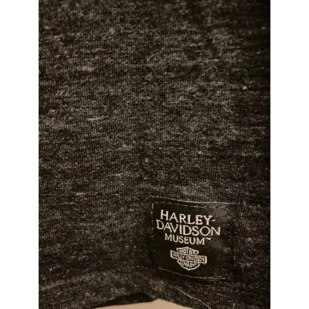 Harley Davidson Museum Women's Size Medium Black Short Sleeve Biker T-Shirt Top - Picture 3 of 5